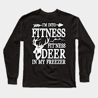 I'm Into Fitness Deer in Freezer Long Sleeve T-Shirt